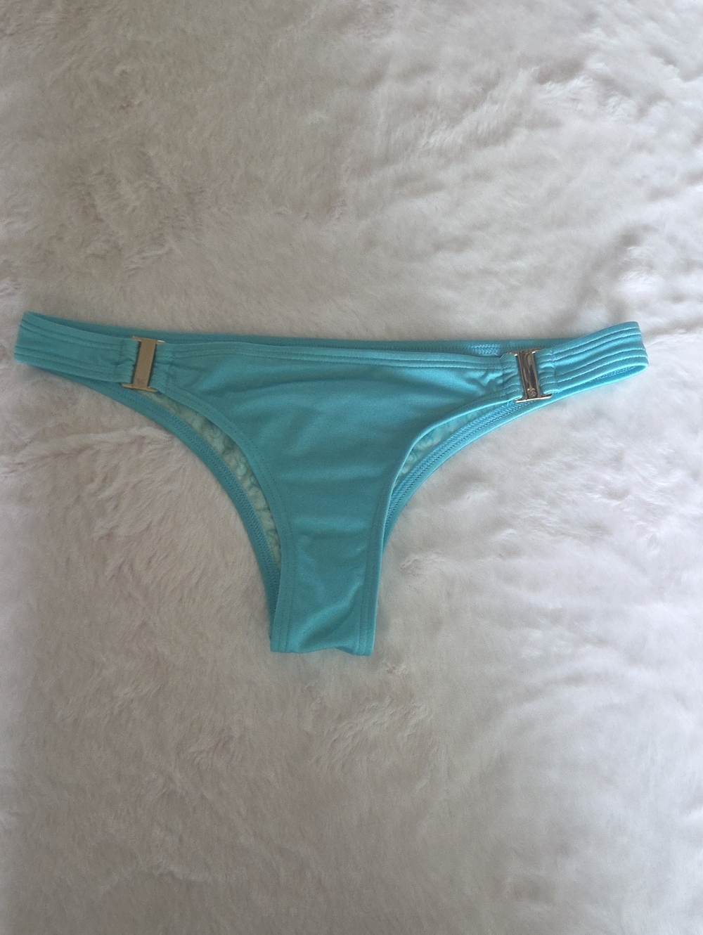 Victoria's Secret l Blue Bikini Bottom with Gold Accents